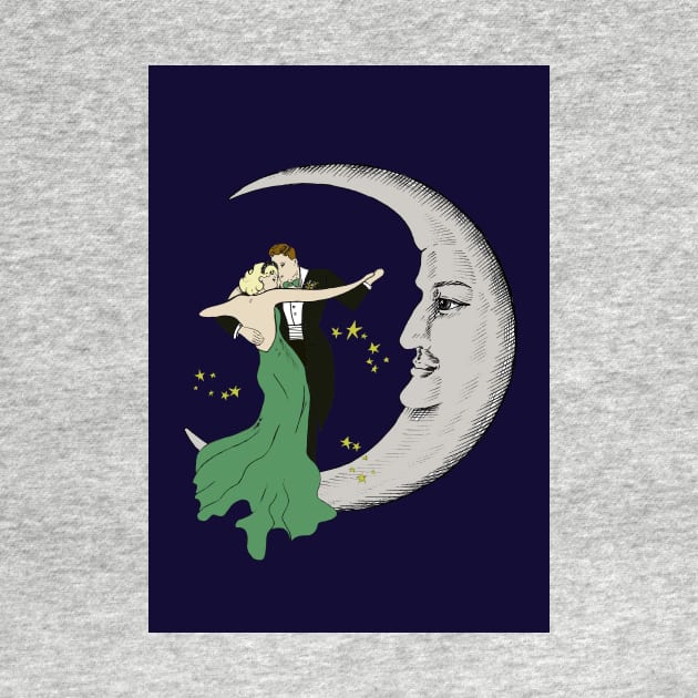 Vintage dancing on the moon by CasValli